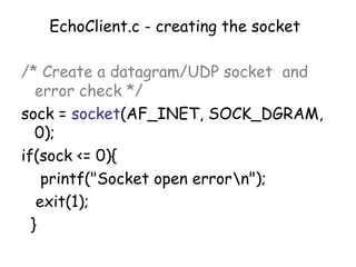 network socket programming and client server programming | PPT