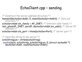 network socket programming and client server programming | PPT