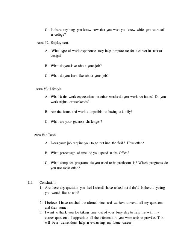 Career essay interview questions