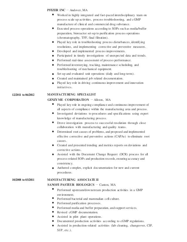 resume for industrial engineer