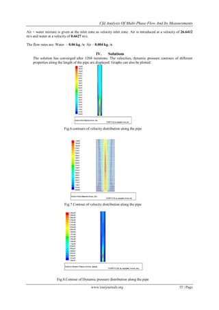 CFD Analysis Of Multi-Phase Flow And Its Measurements | PDF