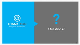 Questions?
THANK YOU
For your Attention
?
23
 