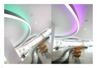 HALO can be supplied as suspended or recessed. The luminaire
can be supplied in different diameters and depths. Uplight can be
supplied as white or colour change.
186
futuredesigns.co.uk
 