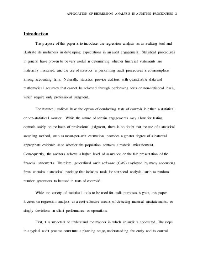 regression analysis 2 essay Regression analysis essay the question that i will be answering in my regression analysis is whether or not wins have an affect on attendance in major league. regression analysis 2 essay Regression analysis essay the question that i will be answering in my regression analysis is whether or not wins have an affect on attendance in major league.