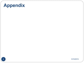 Appendix
5/15/20158
 