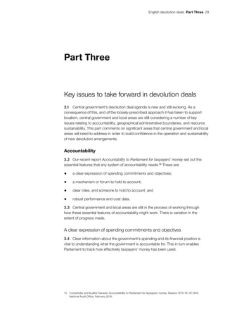 English devolution deals  Part Three  29
Part Three
Key issues to take forward in devolution deals
3.1	 Central government...