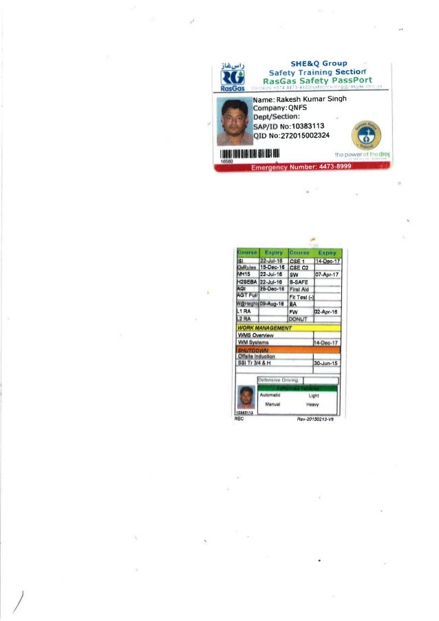 Safety Passport