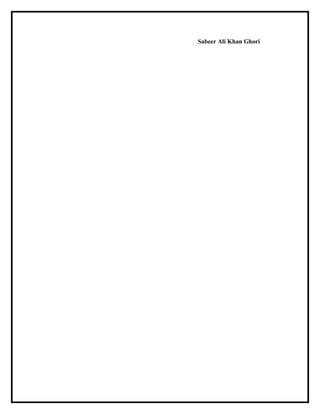 Sabeer Ali Khan Ghori
 