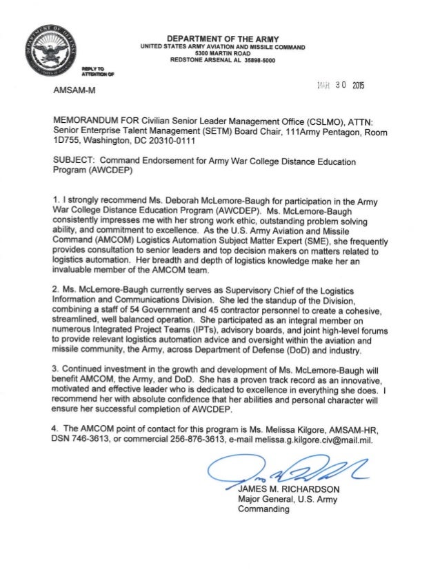 Mg Richardson Endorsement Letter 2015