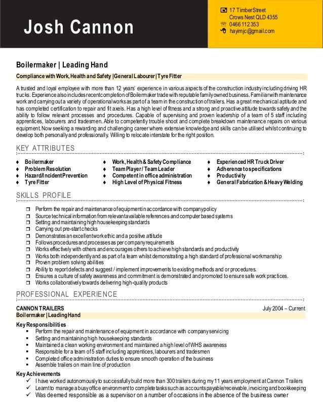 resume of josh cannon