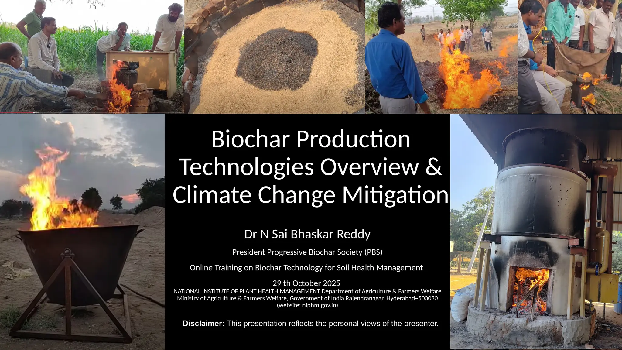 Biochar Production Technologies Overview & Climate Change Mitigation Dr ...