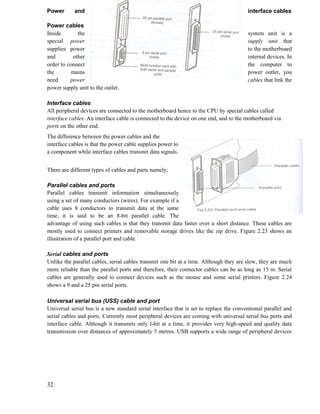Power And Interface Connectors Notes.pdf computer notes form one for kenyan high school | PDF