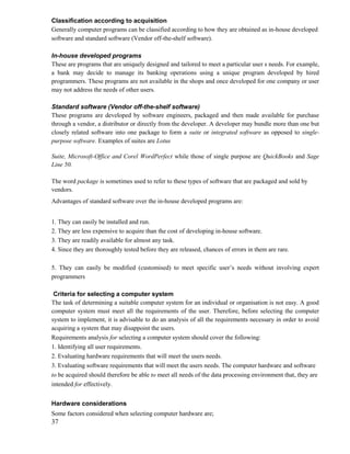 computer notes form one for kenyan high school | PDF