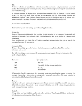 computer notes form one for kenyan high school | PDF