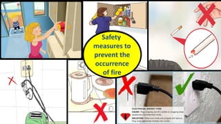 Safety
measures to
prevent the
occurrence
of fire
 