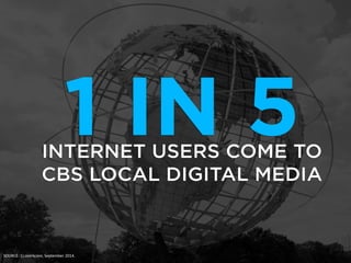 SOURCE: 1) comScore, September 2014.
 