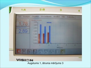 Augstums 1, ātruma mērījums 3 
 