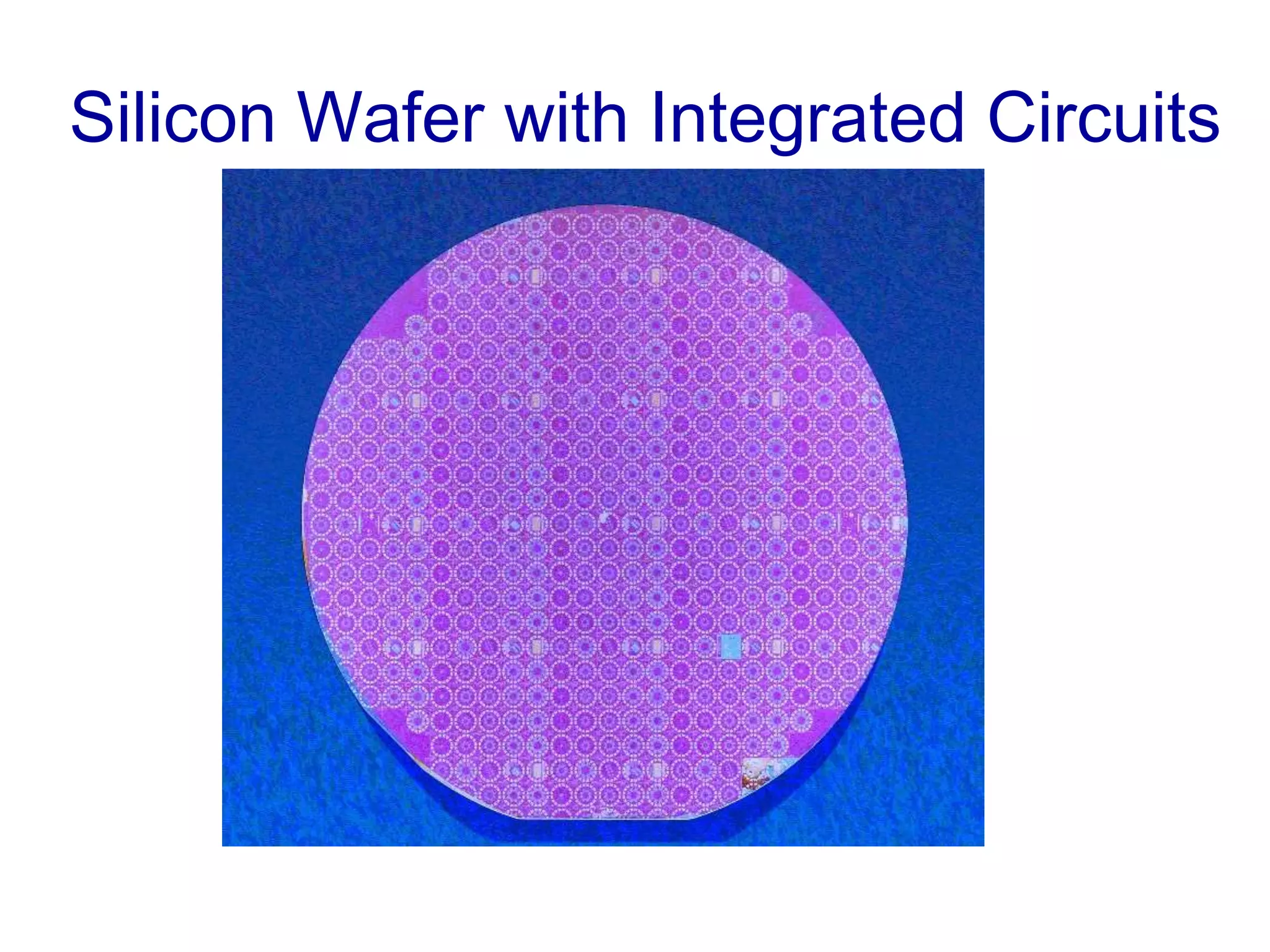 Silicon Wafer with Integrated Circuits
 