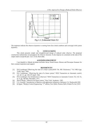 A New Approach to Design a Reduced Order Observer | PDF