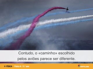 Contudo, o «caminho» escolhido
pelos aviões parece ser diferente.
 