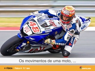 Os movimentos de uma moto, ...
 