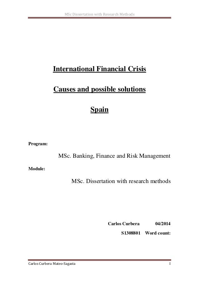 thesis on financial analysis