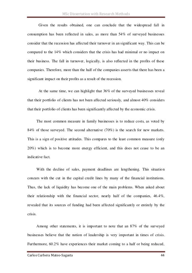 Financial crisis dissertation image