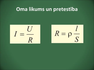 Oma likums un pretestība
 