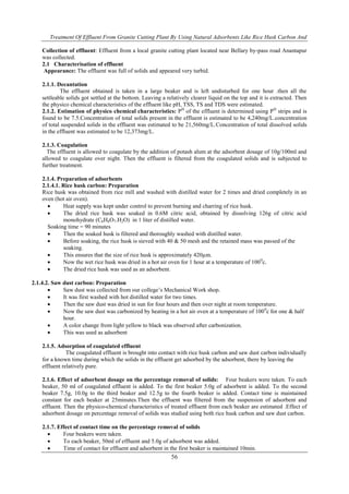 Treatment of Effluent from Granite Cutting Plant by Using Natural ...