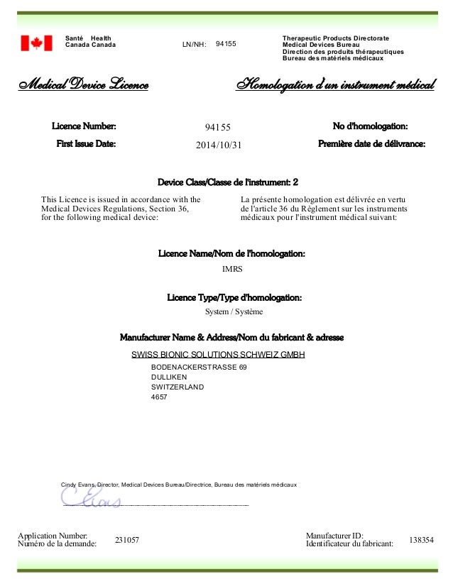 Imrs Health Canada All