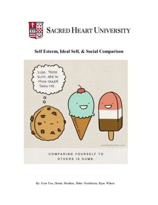 Self Esteem, Ideal Self, & Social Comparison
By: Evan Fox, Donna Moulton, Britta Nordstrom, Ryan Wilson
 