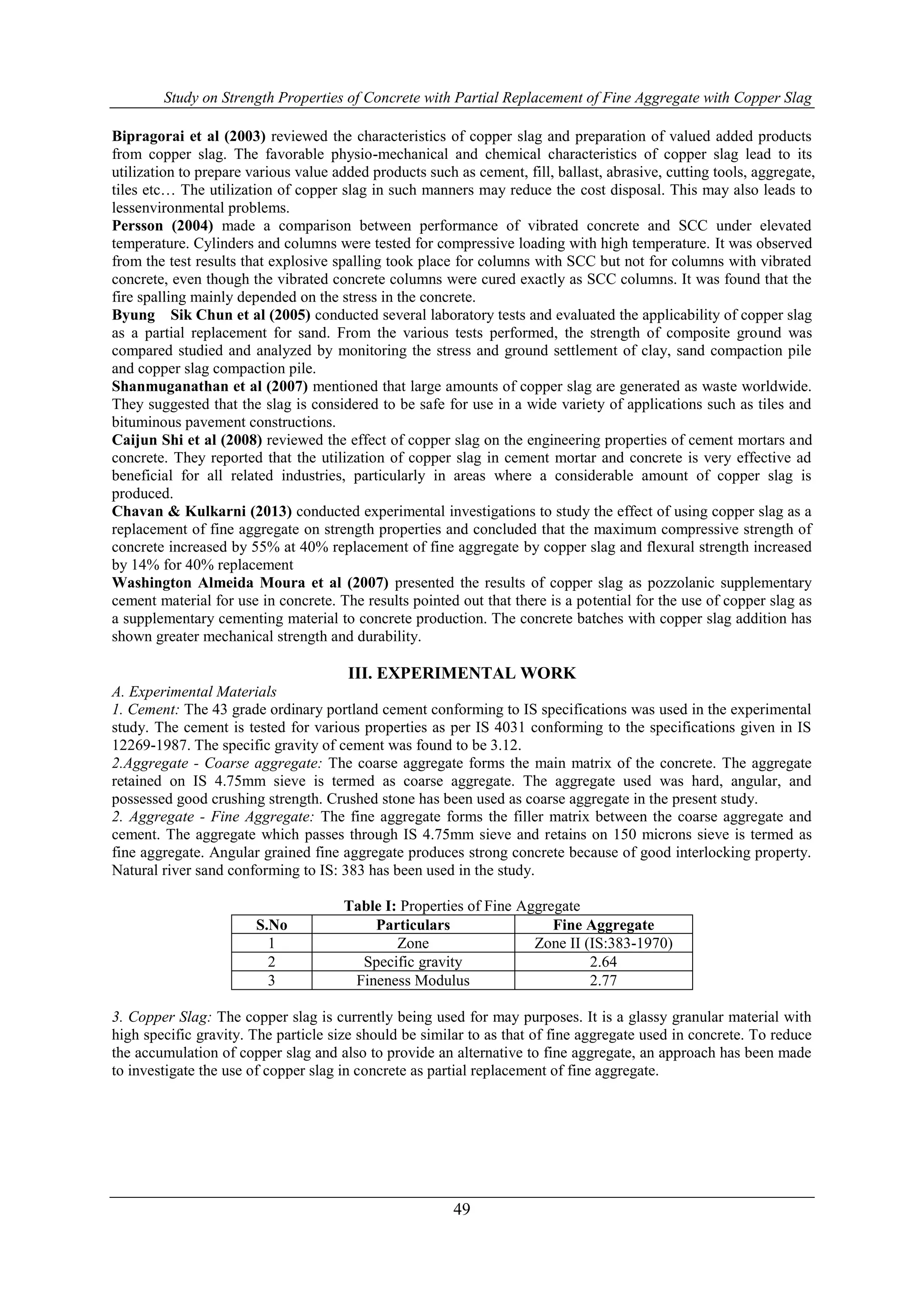 Study on Strength Properties of Concrete with Partial Replacement of ...