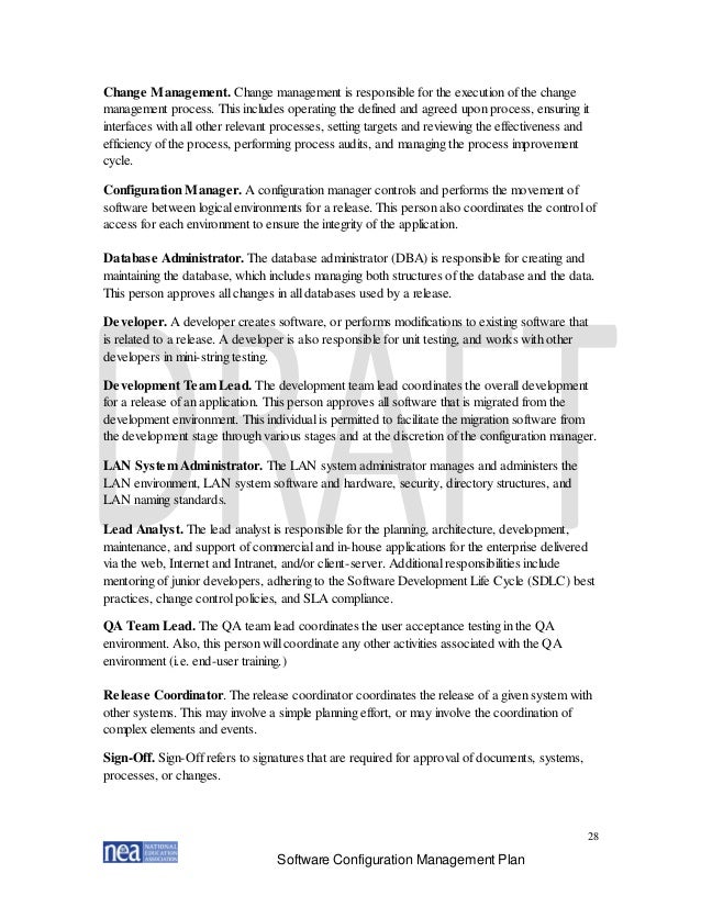 software configuration management resumes