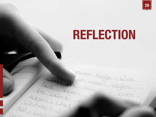 29

REFLECTION

 