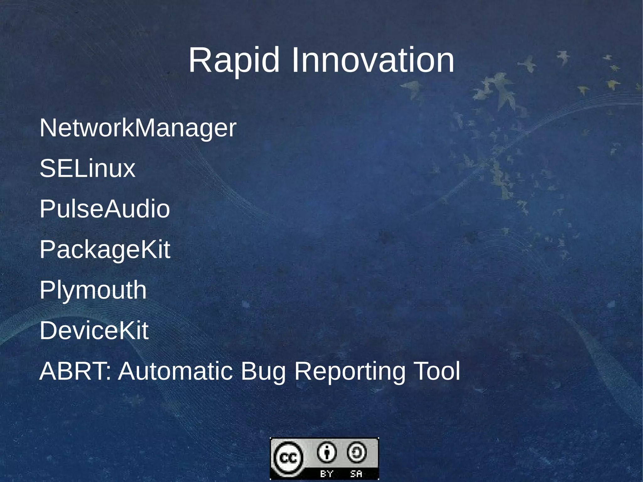Free and open source infrastructure 