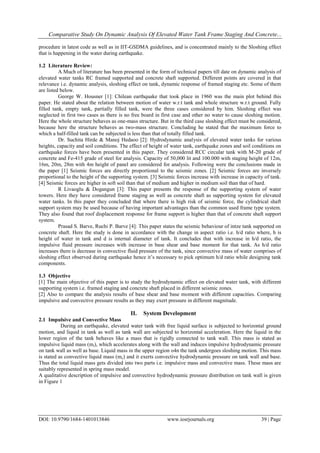 Comparative Study on Dynamic Analysis of Elevated Water Tank Frame ...