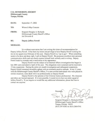 hcso letter of recommendation richards 2002 