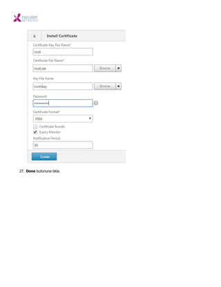 27. Done butonuna tıkla.
 