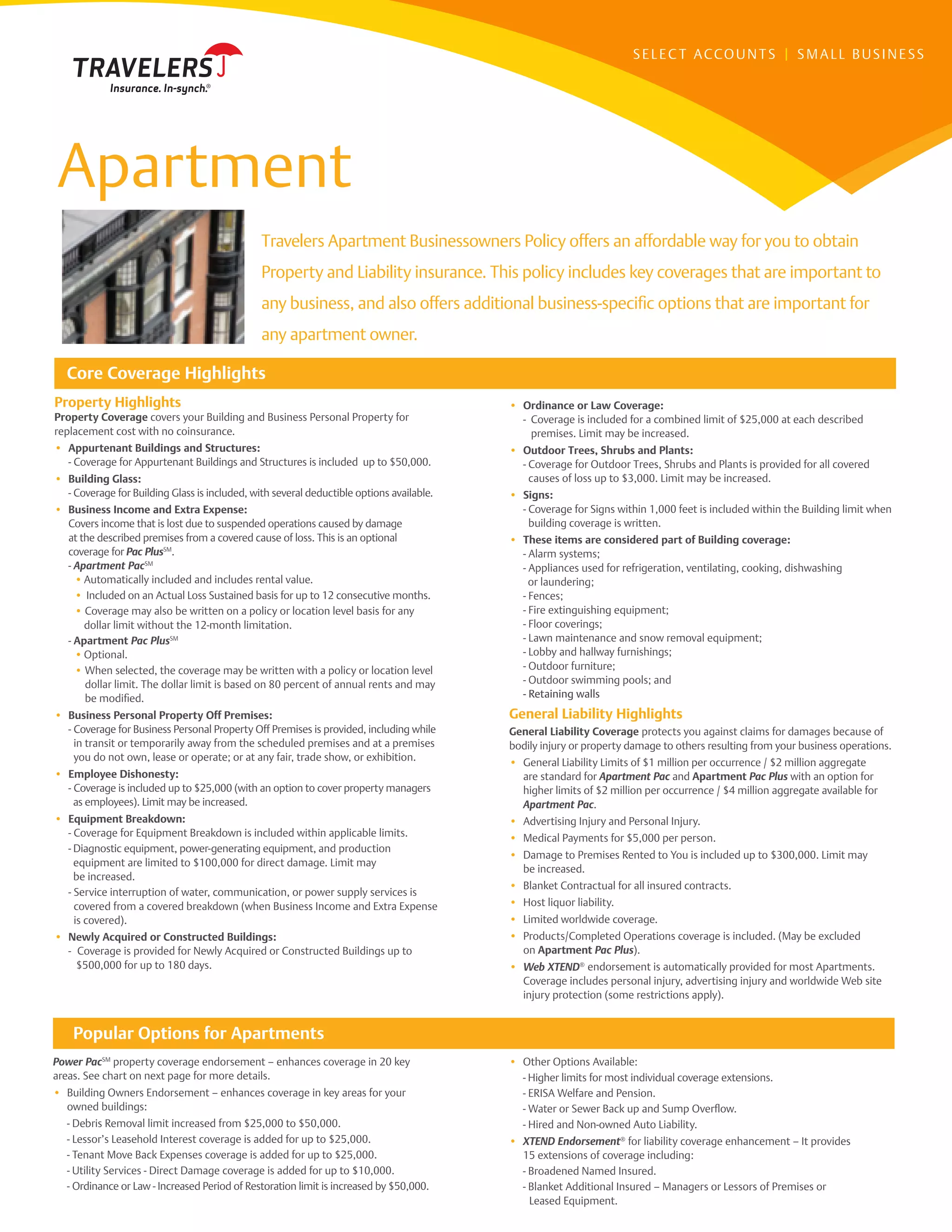 Fact Sheet - Apartment | PDF