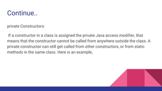 Access modifiers in java | PPTX