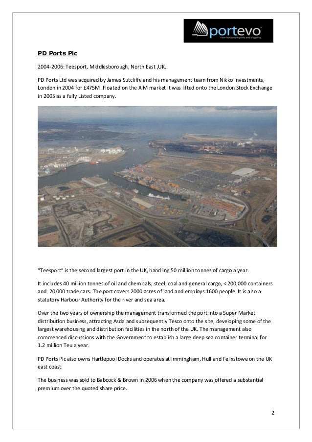 Port Evo Port Experience Doc 2016