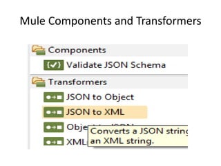 Mule Components and Transformers
 