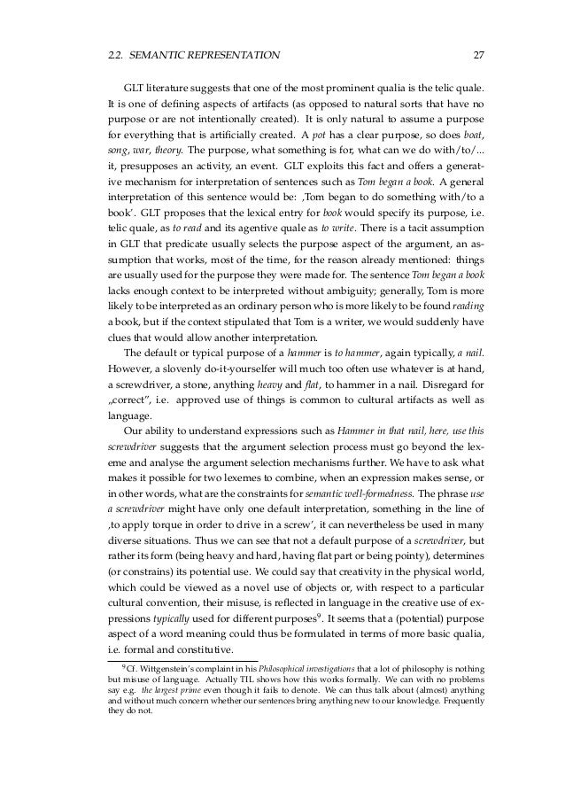 Dissertation semantics