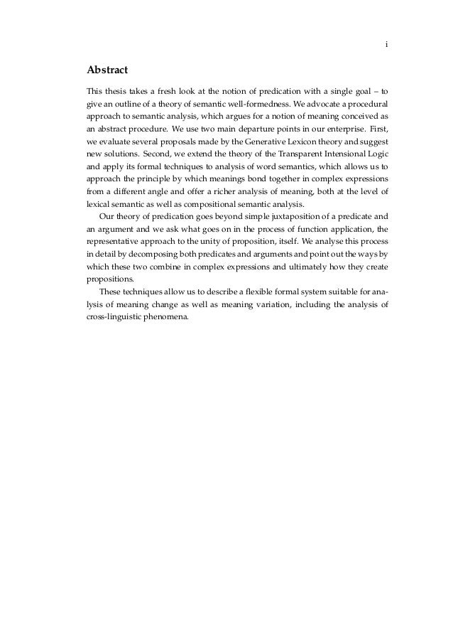 Dissertation semantics