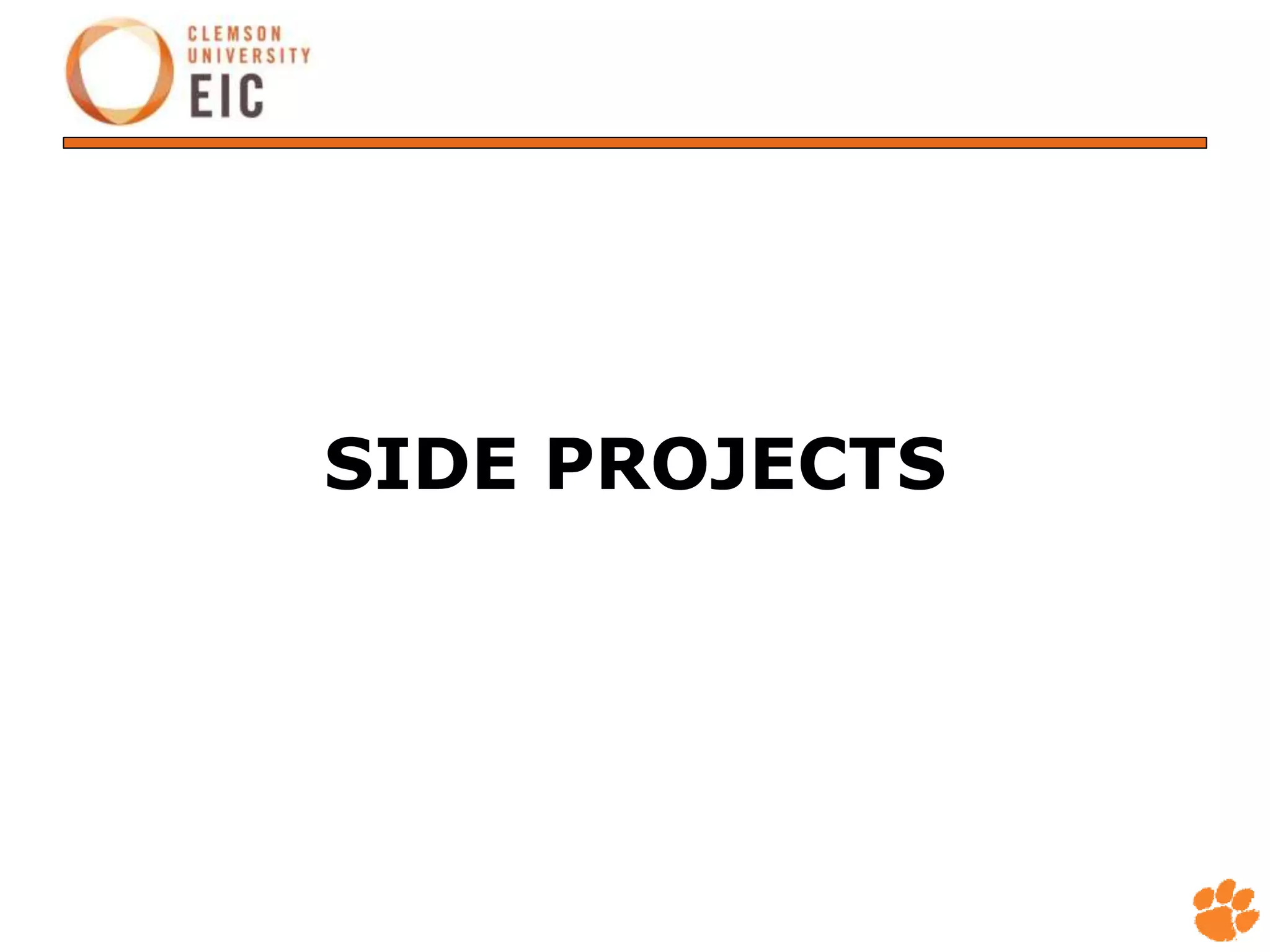 SIDE PROJECTS
 