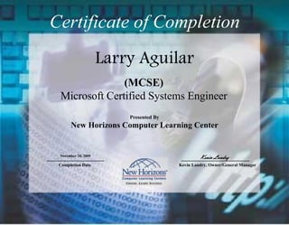 (MCSE)
MicrosoftCertifiedSystemsEngineer
 