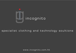 Incognito Brochure 