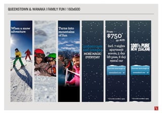 QUEENSTOWN & WANAKA | FAMILY FUN | 160x600
 