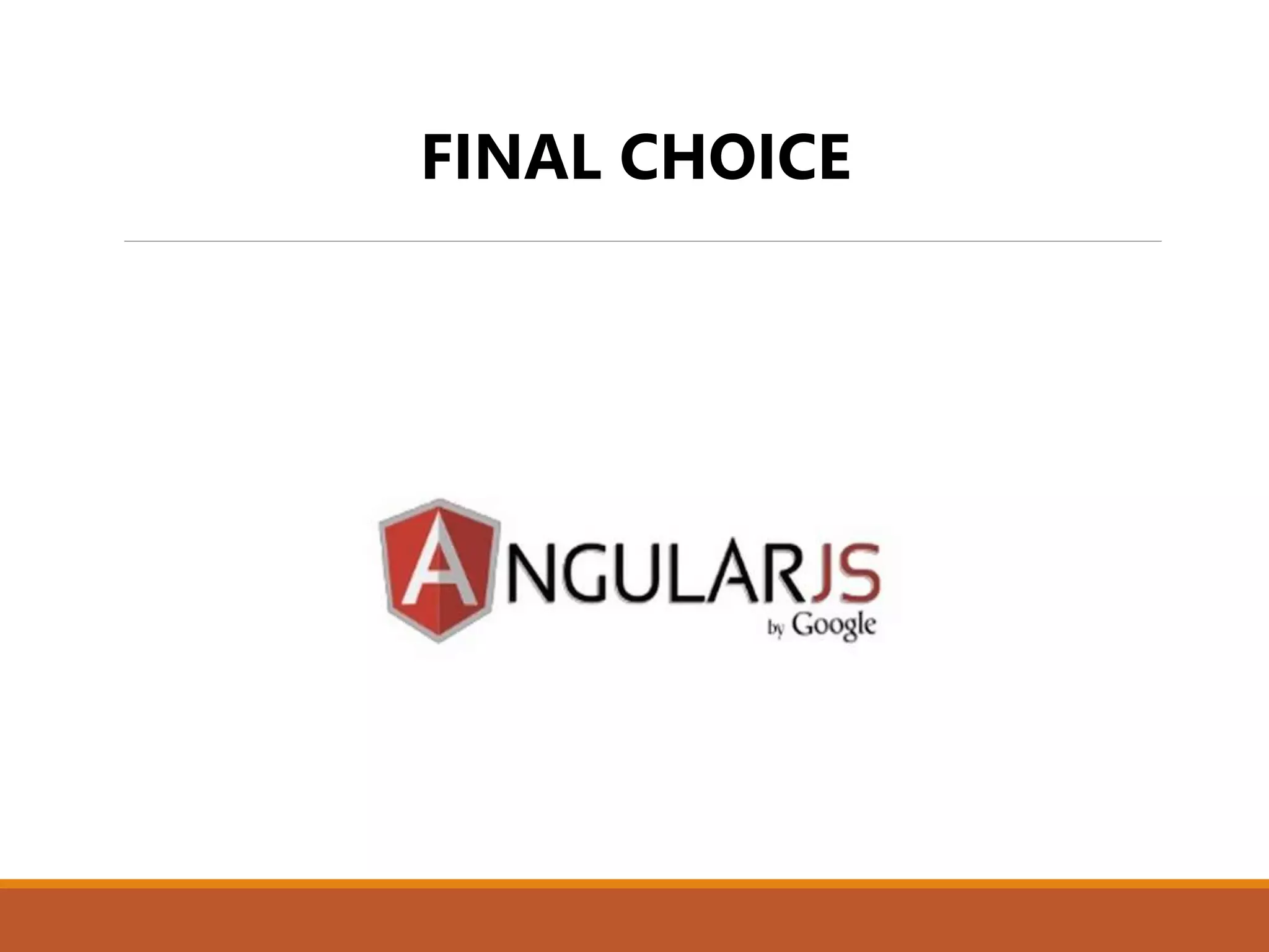 FINAL CHOICE
 