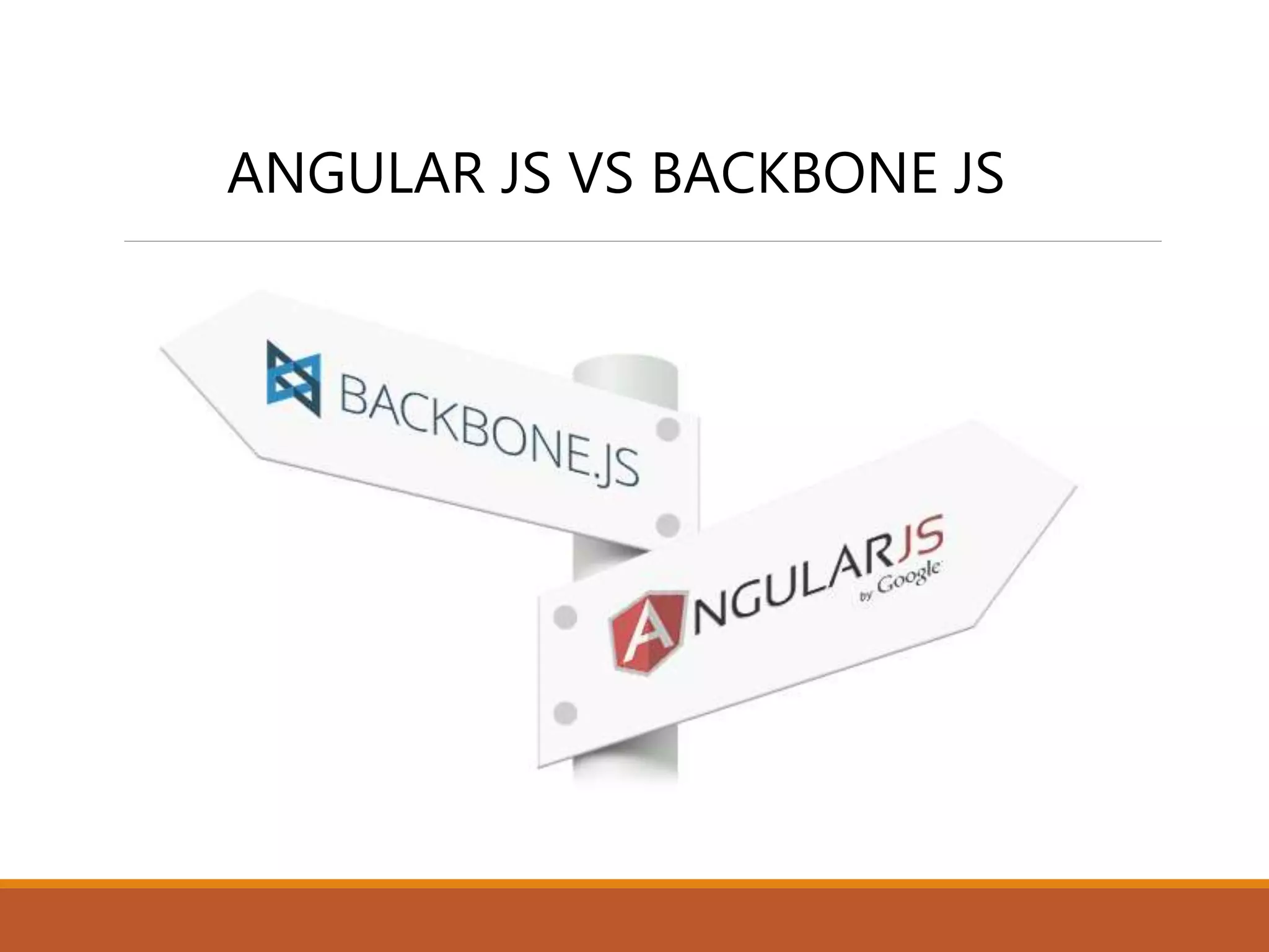 ANGULAR JS VS BACKBONE JS
 